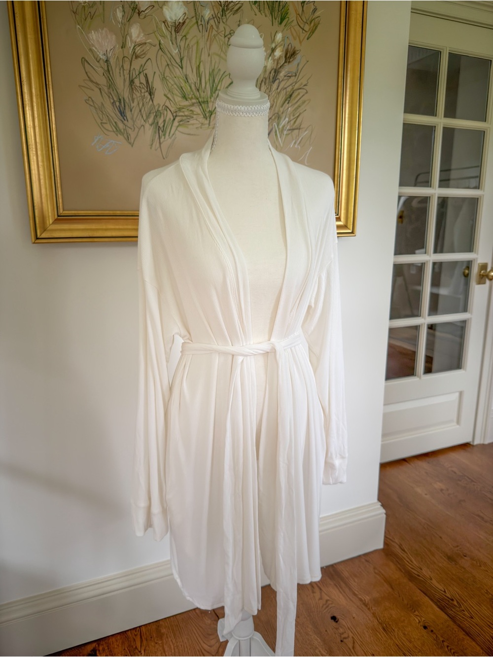 Skims Soft Lounge Robe in Marble